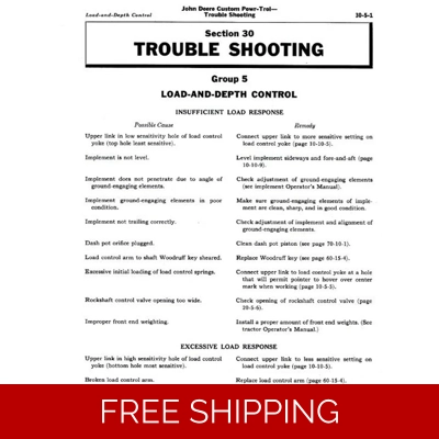 JOHN DEERE POWR-TROL WORKSHOP MANUAL JOHN DEERE POWR-TROL WORKSHOP MANUAL